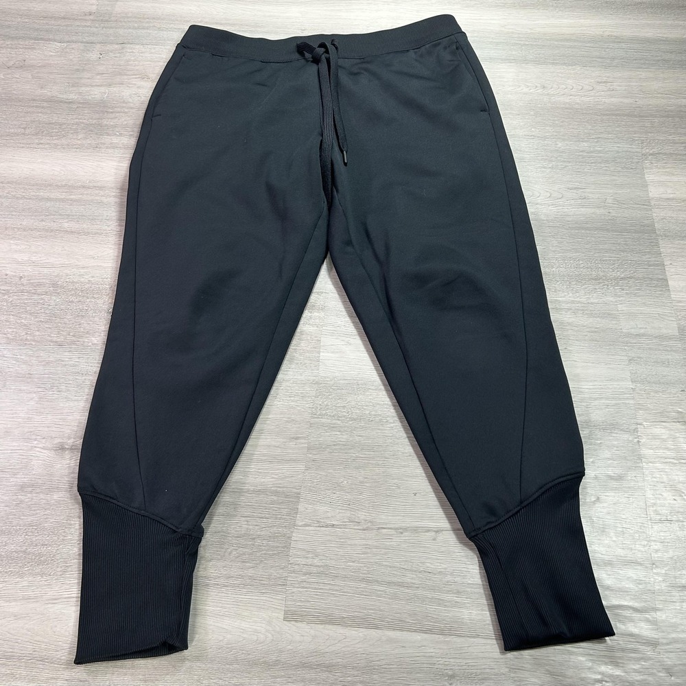 Under Armour ColdGear Sweatpants Women Large Black Fleece Jogger Thermal 1317895